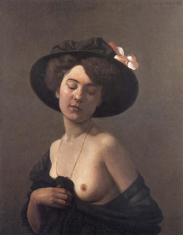 Felix  Vallotton Woman with Black Hat Spain oil painting art